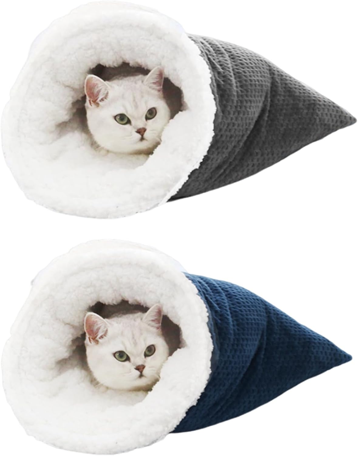 Cat Winter Sleeping Bag, Cat Crinkle Sack Removable Cat Bag For Sleeping 360  Warm Semienclosed Cat Sleeping Bag Bed With Cave For Cats Up To 6kg